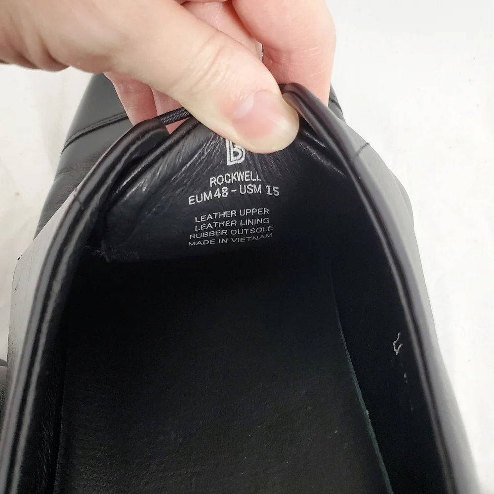 Birchbury Rockwell Black‎ Leather Barefoot Dress Shoe